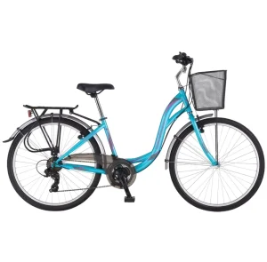 Unisex 26-Inch Aluminum Alloy Frame Urban Bicycle City Bike with Disc Brake and 21 Speed Classic Style Light Weight