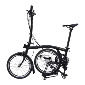 Unisex Foldable Bicycles with 3 Inner and 2 Outer Gears 16-Inch Wheels 6-Speed