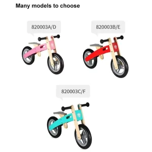 Unisex Ride on Toy Wooden Balance Bicycle Balance Bike for Kids