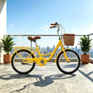 Unisex Step Through City Cruiser Bike, Durable Bicycle for Daily Commute, School, Shopping & Outdoor Leisure
