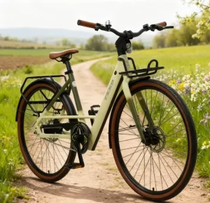 Urban Tour Silver E Bike Dual Motor Single Speed Aluminum Alloy Frame 36V 25km h