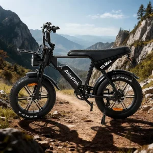 V8 Max 750W 48V Brushless Rear Hub Motor 7 Speed Full Suspension Sport City Bike Urban Riding Hydraulic Brakes Lithium Battery