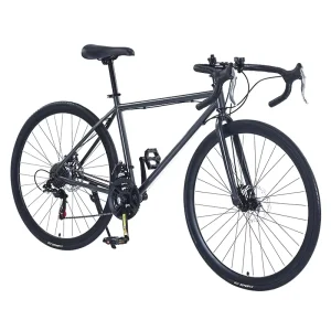 Variable speed Road Racing Bike Curved Handlebars Ultra light High Carbon Steel Frame 24inch 26inch Men’s Women’s Disc Brake