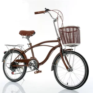Versatile Women’s Hybrid Cruiser Bicycle Single Speed City Bike for Lady 24 Inch
