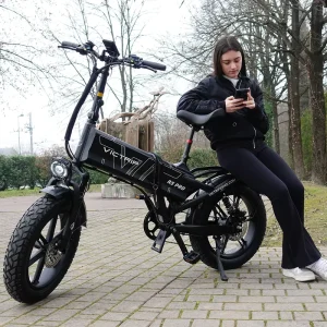 Victrip R5PRO 20 Inch Electric Fat Tire Bike Folding Electric Bike High Carbon Steel Electric Motor Bikes for Adults