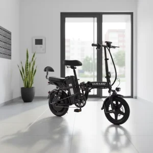 WindChaser 48V Foldable 350W Electric Bike Motor 14 Carbon Steel 7 Speed 12Ah 20Ah Lithium Battery Rear Carrier Folding Ebike