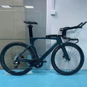 Winowsports Carbon Fiber TT Bicycle Racing Triathlon Road Bike 24 Speed Electronic Transmission Time Trial Complete Bike