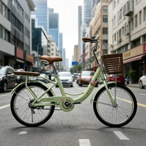Women 24 26 Inch City Bike Steel Frame Urban Women Men Bike Lightweight Adult City Bicycle