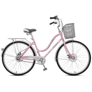 Women 26 Inch City Bike Lightweight Adult City Bicycle