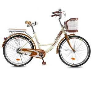 Women Bicycles Aluminum Alloy Rim Single Speed High Carbon Steel 26 Ladies Bike City Bike