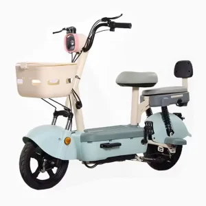 Women’s 14-Inch Commuter Electric Two-Wheel Scooter 350W Brushless Motor 12Ah Battery Front Suspension Fork 60 km Range