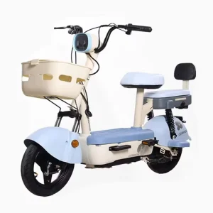 Women’s 14-Inch Commuter Electric Two-Wheel Scooter with 350W Brushless Motor 12Ah Battery 50km Range Front Suspension Fork