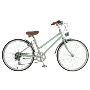 Women’s 24 Inch City Bike Retro Urban Sports Bike with 6 Speed Steel for Adults City Riding Cycling Ladies Bike