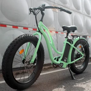 Women’s 26-Inch Electric Cruiser Bike Integrated Lithium Battery Smart 250W Motor 48V City E-Moped OEM/ODM Ebike