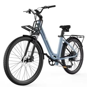 Women’s 7 Speed Pedal Assist Electric Bicycles with 36V 10Ah Lithium Battery Smart Electronic Type