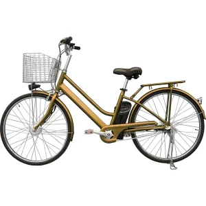 Women’s Adult City Electric Bicycle 26 Inch 3 Speed with Rear Hub Motor Aluminum Frame LCD Display