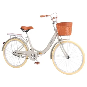 Women’s Commuter Road Bike 24 26 Inch Steel Frame Aluminum Wheels Adjustable Seat Light Adult Bicycle