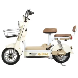Women’s Electric Urban E Bikes 48V 350W 500W Motor LCD Display Digital Pedal Assisted Comfortable Steel