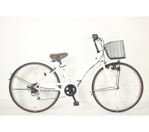 Women’s Folding Bicycle 6 Speed Disc Brake Steel Frame Aluminum Rim City Bike for Men