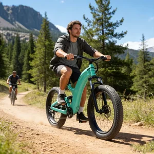 Women’s Friendly Full Suspension Electric Macaron Color Fat Tire Bike Integrated Battery Central Motor Carbon Fibre Frame 36V
