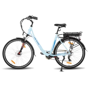 Women’s and Men’s 700C 250W E-Bike with Throttle, 36V 7.8Ah Removable Battery, 20 MPH Cruiser Electric Bicycle, 7-Speed
