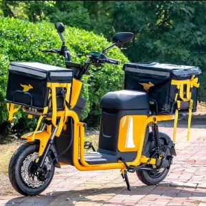 X7 Food Delivery Motorcycle E Scooter 30 Kmh Electric Cargo Bike 500w Bike Bicycle for Food Delivery