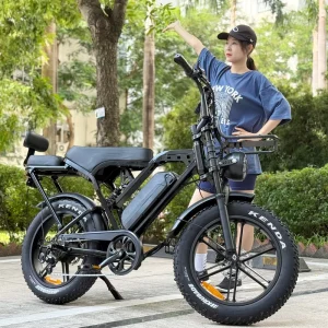 X80 PRO Road E-bike 250W E Bike 20 Inch OIL Disc Brakes E Bicycle 7 Speed FATBIKE FAT Electric Bike