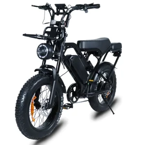 X80 Pro Fatbike Electric Off Road Hybrid Bike 250W 48V 25km/h Dual Suspension Integrated Battery