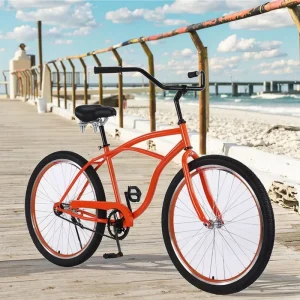 Factory Wholesale Jintong YDL 0145 26-Inch High-Carbon Steel Road Bicycle with Rear Coaster Brake and Front Suspension, Single-Speed, for Women and Men