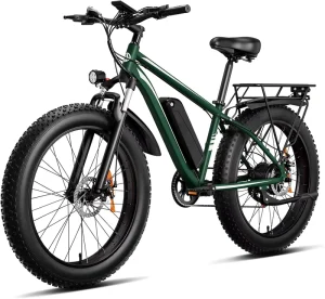 YUNQI EB26 Fast Electric City E Bike Full Suspension 48V 15AH Lithium 1000W Brushless Motor Adults’ Off Road Cargo Electronic