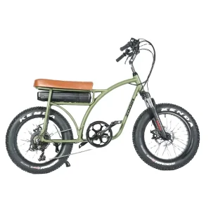 ZODIN Bicycle Chopper Electric Bike Chopper 500W 48v 12AH Fat Tire Beach Cruiser Electric Bike Bicycle