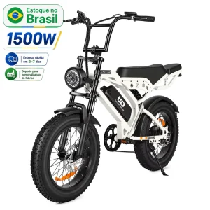 ZUMI Brazil Stock 48V 1000W Electric Bike 20 Inch Fat Tire Rear Motor Hydraulic Disc Brake Adult Ebike Factory OEM ODM