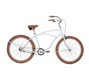 Men’s Single-Speed Fat-Tire Beach Cruiser Bicycle, Snow Bike with Belt Drive