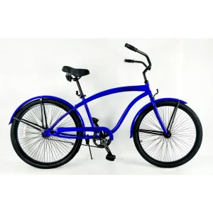 Men’s Balata City Bicycle, Beach Cruiser Chopper-Style City Bike, Single-Speed Bicycle