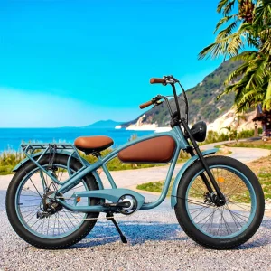 European Classic Retro Electric Beach Chopper, Electric Cruiser Bicycle