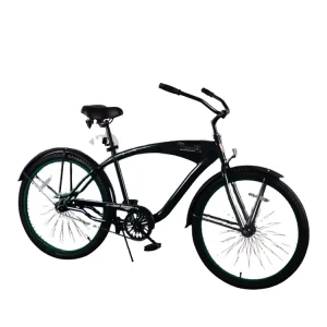 Custom Women’s Cruiser Bicycle with Steel Frame, Beach Bike Color