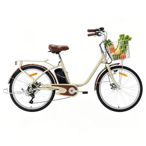 Electric Hybrid Bicycle, High Torque, with Disc Brakes, Suitable for Urban and Mixed-Terrain Riding